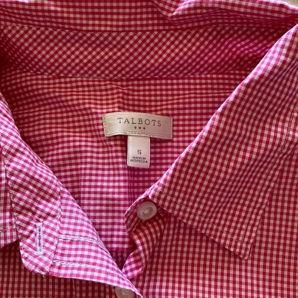 Talbots Gingham Pattern Light Weight For Summer. … - image 1